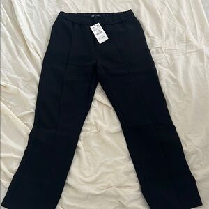 Zara Charcoal Pleated Pants